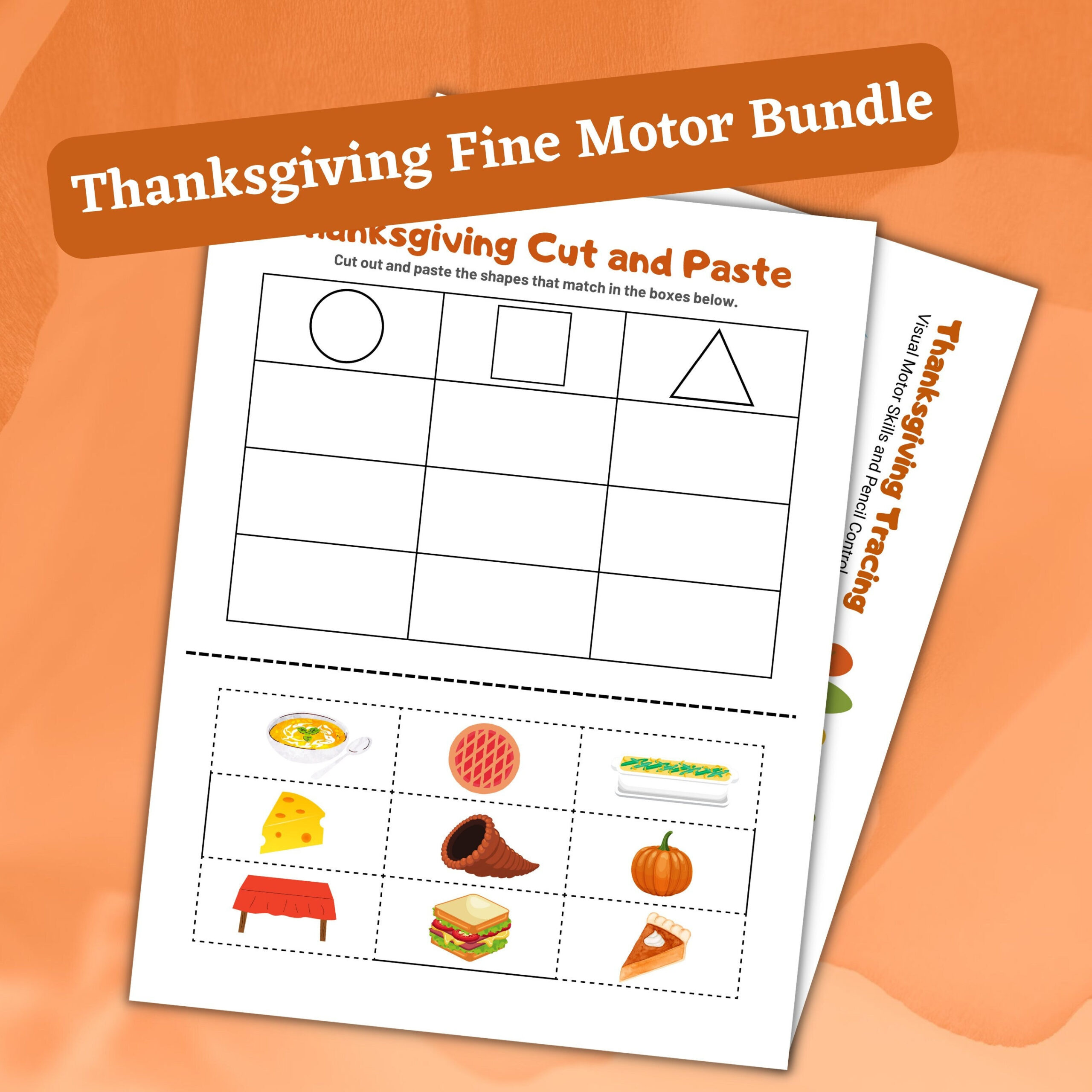 Thanksgiving Fine Motor Worksheets - Etsy within Thanksgiving Fine Motor Worksheets