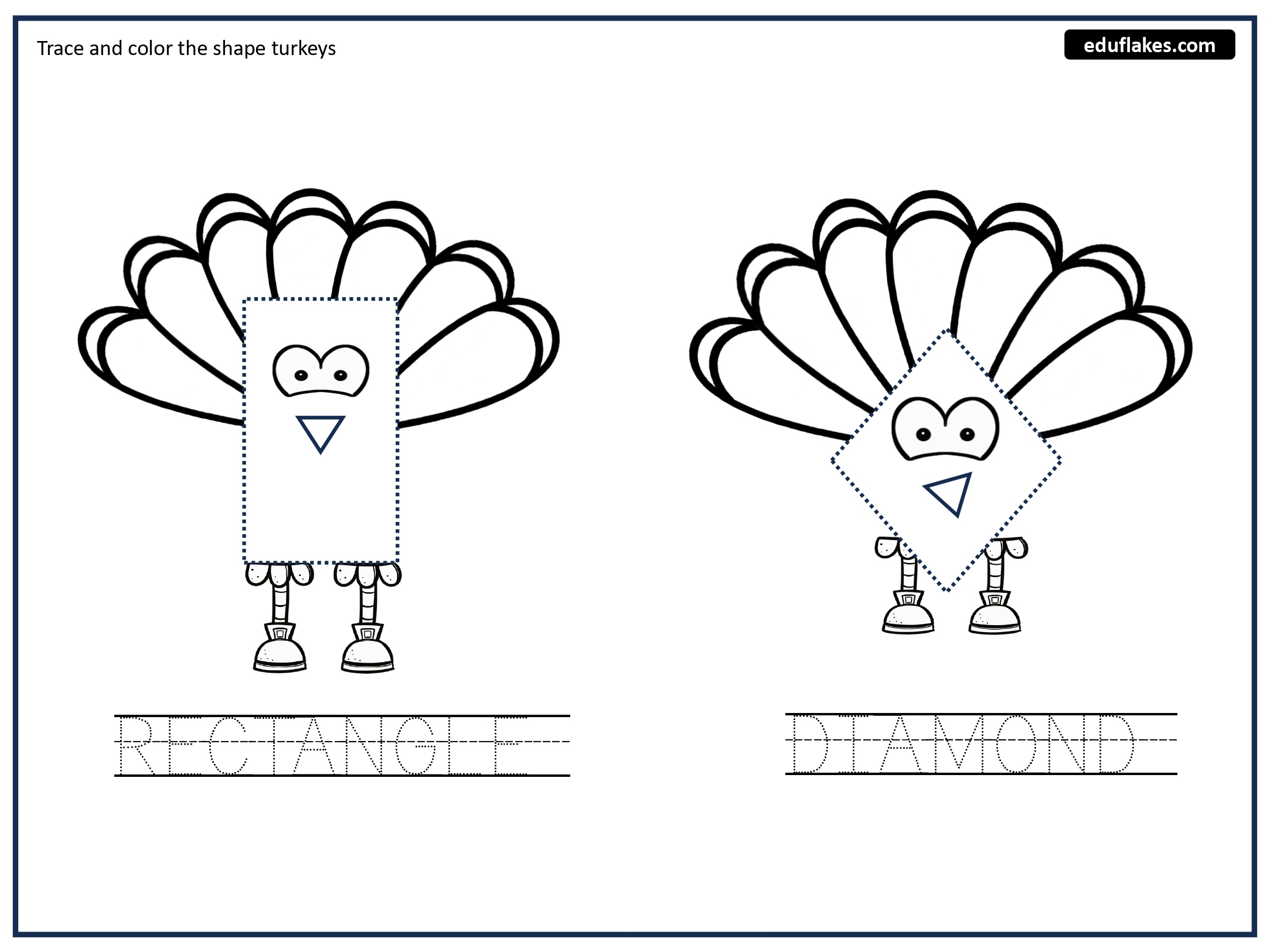 Thanksgiving Fun With Shape Turkeys: Engaging Kindergarteners With inside Thanksgiving Shapes Worksheets