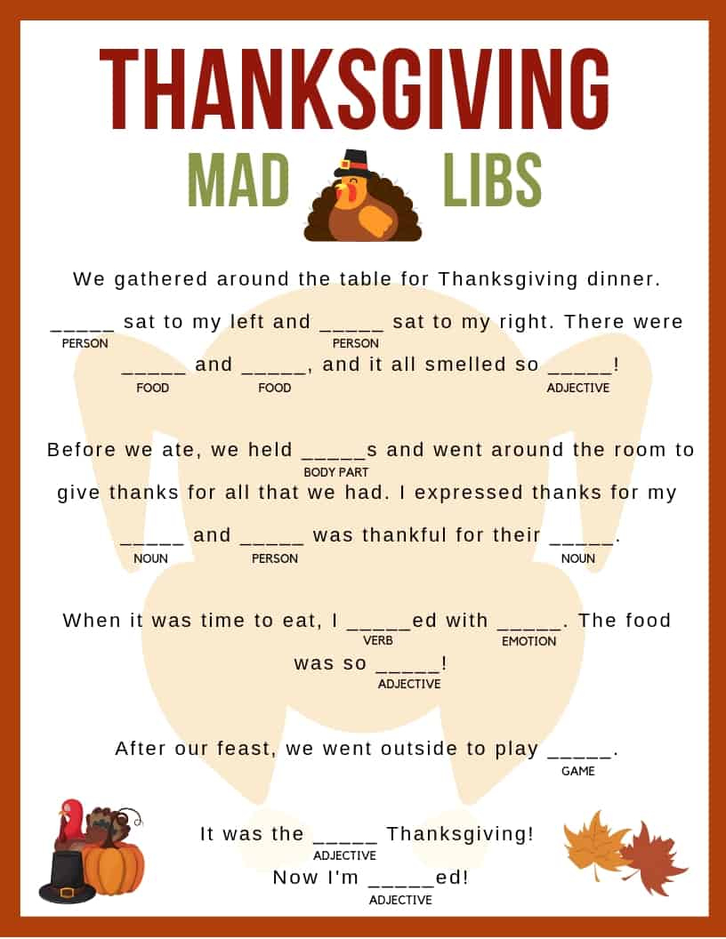thanksgiving mad libs jac of all things inside thanksgiving mad libs worksheets Thanksgiving Mad Libs - Jac Of All Things inside Thanksgiving Mad Libs Worksheets