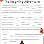 Thanksgiving Mad Libs Printables For Thanksgiving Mad Libs Worksheets
