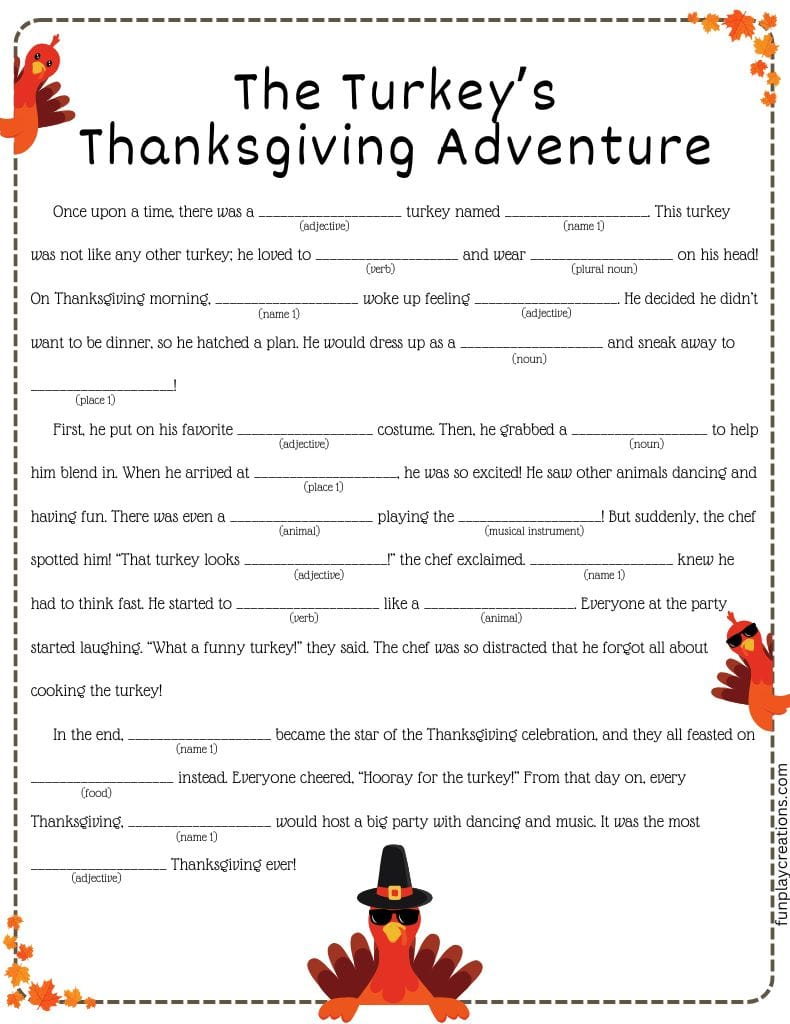 thanksgiving mad libs printables for thanksgiving mad libs worksheets Thanksgiving Mad Libs Printables for Thanksgiving Mad Libs Worksheets