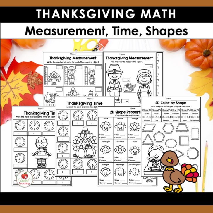 Thanksgiving Measurement Worksheet