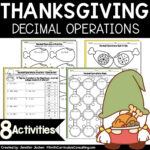 Thanksgiving Math: Decimal Operations Practice (Printable)   Etsy Pertaining To Thanksgiving Decimal Worksheets