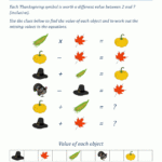 Thanksgiving Math Puzzles Intended For 7 2 Thanksgiving Worksheet Answers