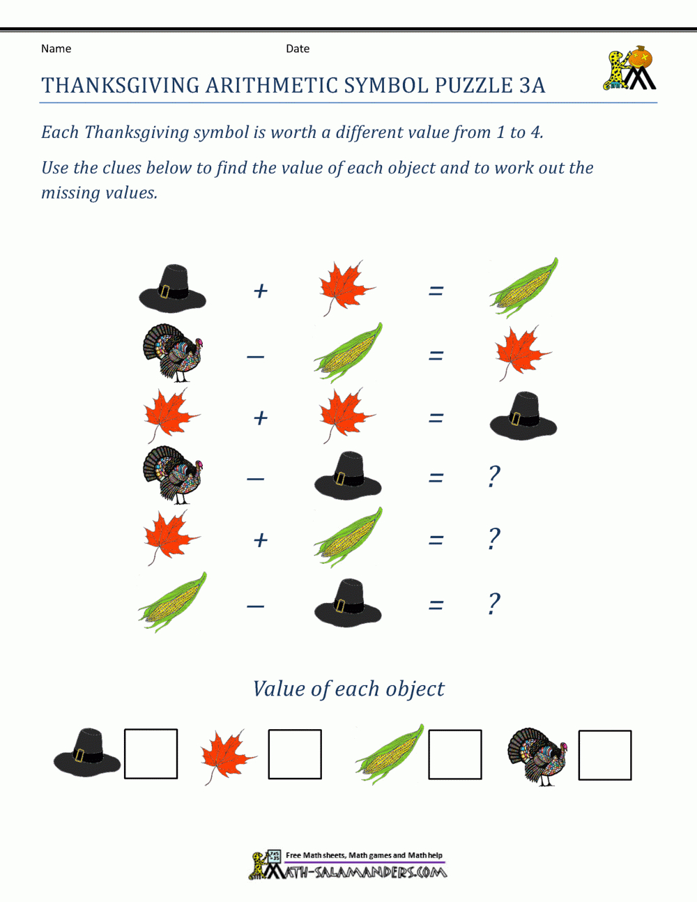 Thanksgiving Math Worksheets 3Rd Grade for Free Printable Thanksgiving Worksheets For 3rd Grade