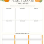 Thanksgiving Meal Planners & Shopping List Printables   Free In Thanksgiving Meal Planning Worksheet
