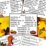 Thanksgiving Menu Math: Multistep Addition And Subtraction Word In Thanksgiving Menu Math Worksheets