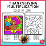 Thanksgiving Multiplication Colorcode | Fun Math Activities Throughout Thanksgiving Multiplication Worksheets