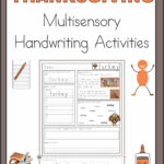 Thanksgiving Multisensory Handwriting Activities   Your Therapy Source Throughout Thanksgiving Handwriting Worksheets
