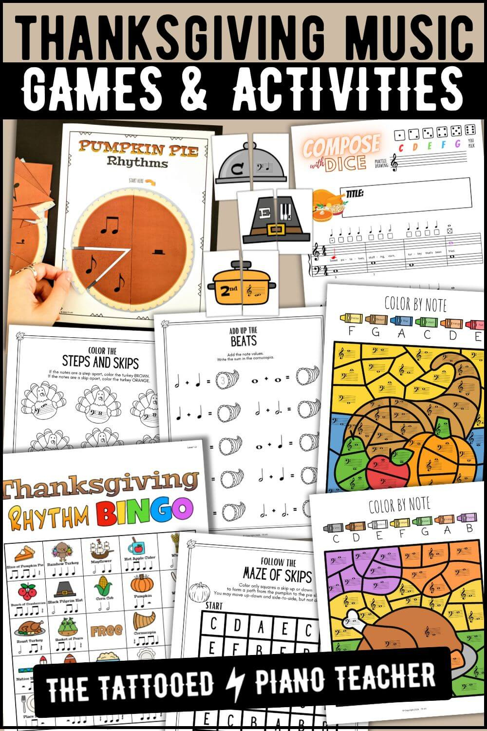 Thanksgiving Music Activities: Games &amp;amp; Worksheets Your Students inside Music Thanksgiving Worksheets