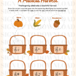 Thanksgiving Music Worksheet   Happy Musical Harvest (Ks1/2) Pertaining To Thanksgiving Music Worksheets