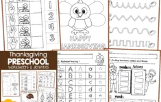 Thanksgiving No Prep Preschool Worksheets &amp; Activities - In My World with regard to Thanksgiving Phonics Worksheets For Kindergarten