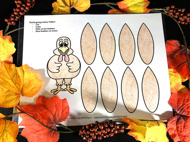 Thanksgiving Turkey Pattern Worksheets