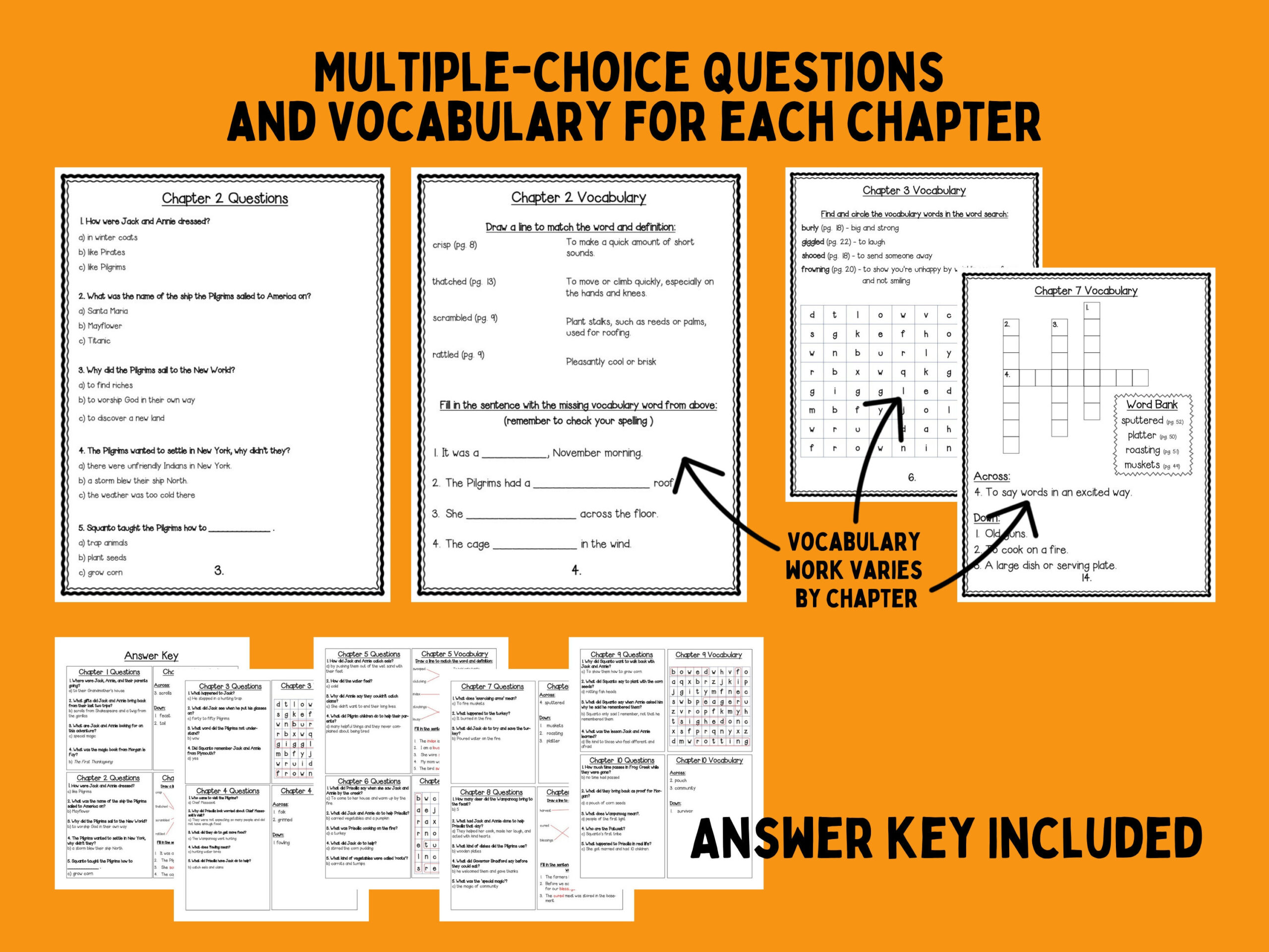thanksgiving on thursday comprehension and vocabulary packet in magic tree house thanksgiving on thursday worksheets scaled Thanksgiving On Thursday: Comprehension And Vocabulary Packet in Magic Tree House Thanksgiving On Thursday Worksheets