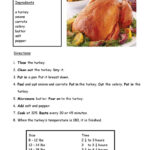 Thanksgiving Or Holiday Turke…: English Esl Worksheets Pdf & Doc For How To Cook A Thanksgiving Turkey Worksheet