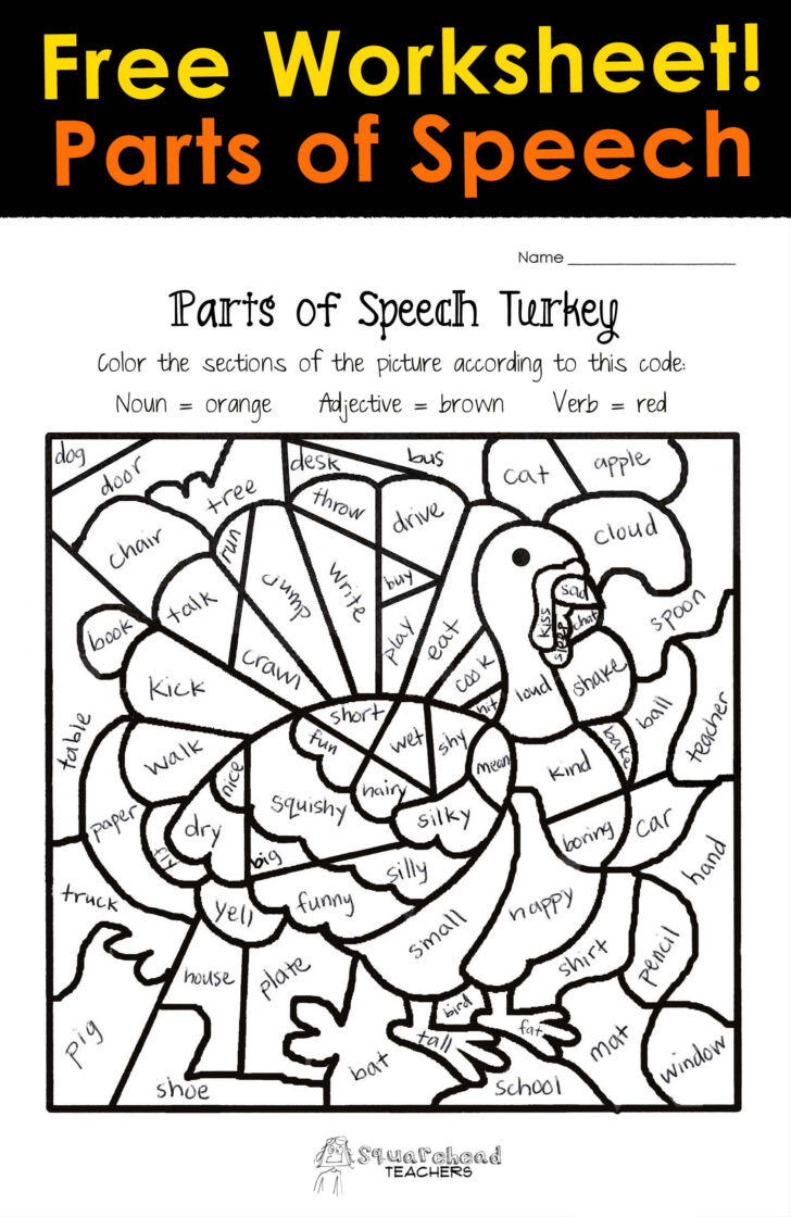 Thanksgiving Grammar Worksheets