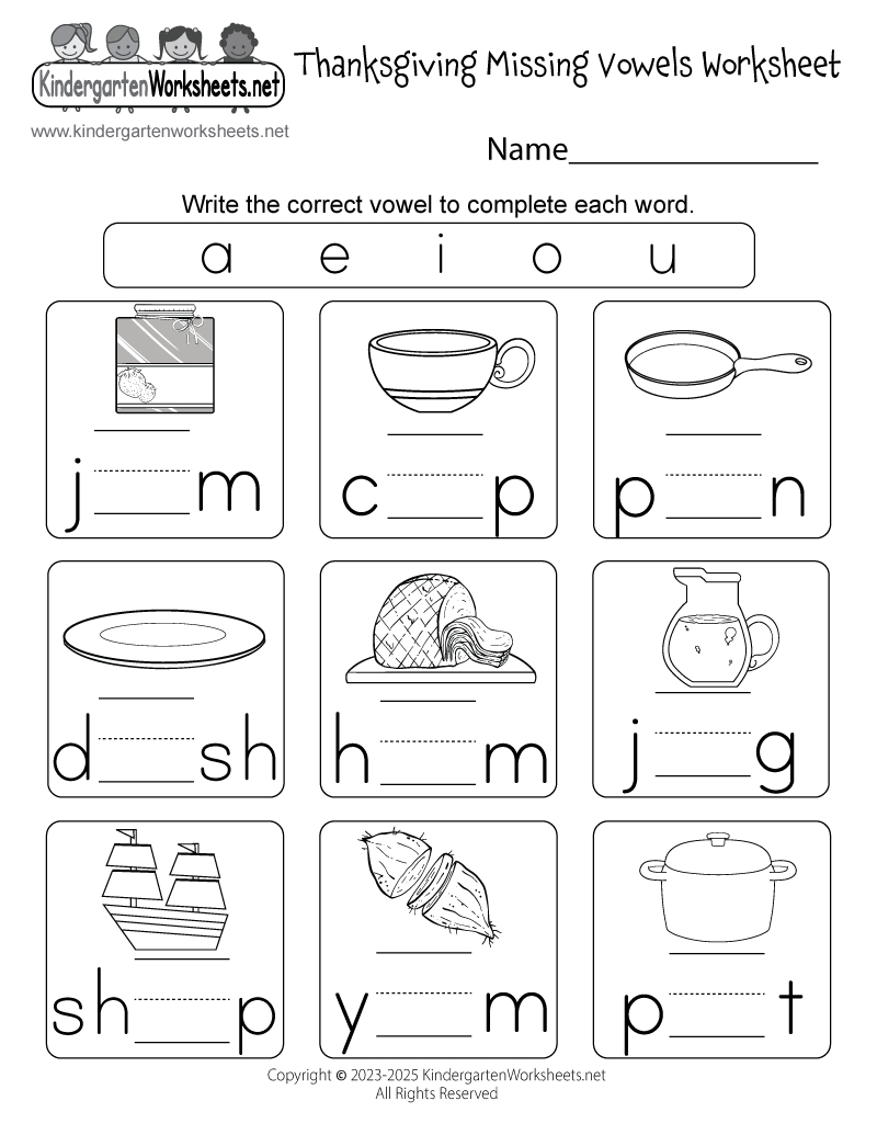 Thanksgiving Phonics Worksheet - Free Printable, Digital, &amp;amp; Pdf with regard to Thanksgiving Cvc Worksheets Free