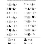Thanksgiving Picture Math Worksheet | Squarehead Teachers With Pre Algebra Thanksgiving Worksheets