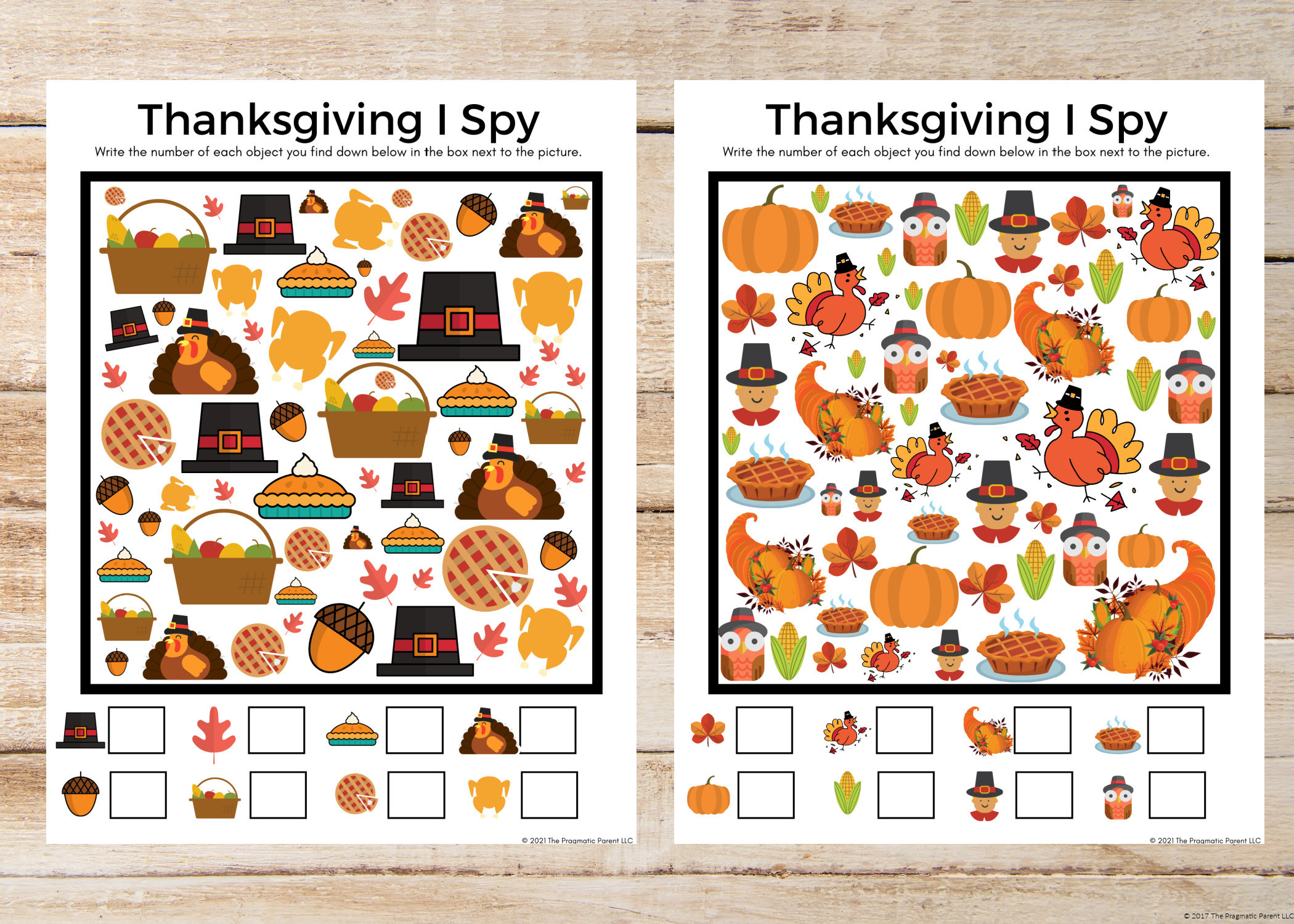 Thanksgiving Printable, Thanksgiving Spy Printable Game, I Spy with I Spy Thanksgiving Worksheet