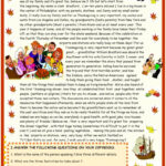 Thanksgiving : Reading Comprehension…: English Esl Worksheets Pdf With Regard To Thanksgiving Worksheets Reading Comprehension