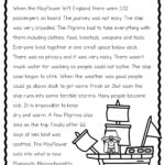 Thanksgiving Reading Comprehension Passages And Activities Throughout Thanksgiving Comprehension Worksheets