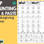 Thanksgiving Skip Counting With Regard To Thanksgiving Skip Counting Worksheets