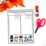 Thanksgiving Sorting Worksheet (Then And Now) Intended For Thanksgiving Then And Now Worksheet