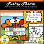 Thanksgiving Speech Therapy Articulation Activity | Madeteachers In Thanksgiving Articulation Worksheets