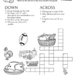 Thanksgiving Themed Crossword Puzzles • Beeloo Printable Crafts Throughout Thanksgiving Crossword Puzzle Worksheet