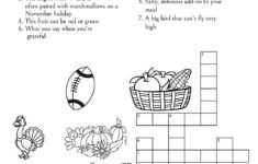 Thanksgiving-Themed Crossword Puzzles • Beeloo Printable Crafts throughout Thanksgiving Crossword Puzzle Worksheet