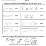 Thanksgiving Tracing Worksheet   Free Printable, Digital, & Pdf Pertaining To Thanksgiving Words Worksheet