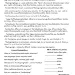 Thanksgiving. Traditions.: English Esl Worksheets Pdf & Doc Inside Thanksgiving Traditions Worksheet