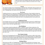 Thanksgiving Traditions Reading For…: English Esl Worksheets Pdf & Doc For Thanksgiving Traditions Worksheet