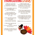 Thanksgiving Trivia (Free Printable)   The Inspiration Board With Thanksgiving Trivia Worksheet