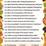 Thanksgiving Trivia Questions & Answers With Regard To Thanksgiving Trivia Worksheet