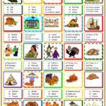 Thanksgiving Vocabulary : Multiple C…: English Esl Worksheets Pdf Inside Thanksgiving Vocabulary Worksheet