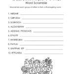 Thanksgiving Word Scramble (Free Worksheet) | Squarehead Teachers Pertaining To Thanksgiving Word Scramble Worksheet