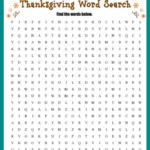 Thanksgiving Word Search (Free Printable!) Inside Thanksgiving Word Search Worksheets