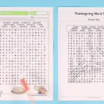 Thanksgiving Words Search Worksheet Intended For Thanksgiving Challenge Worksheet Answer Key