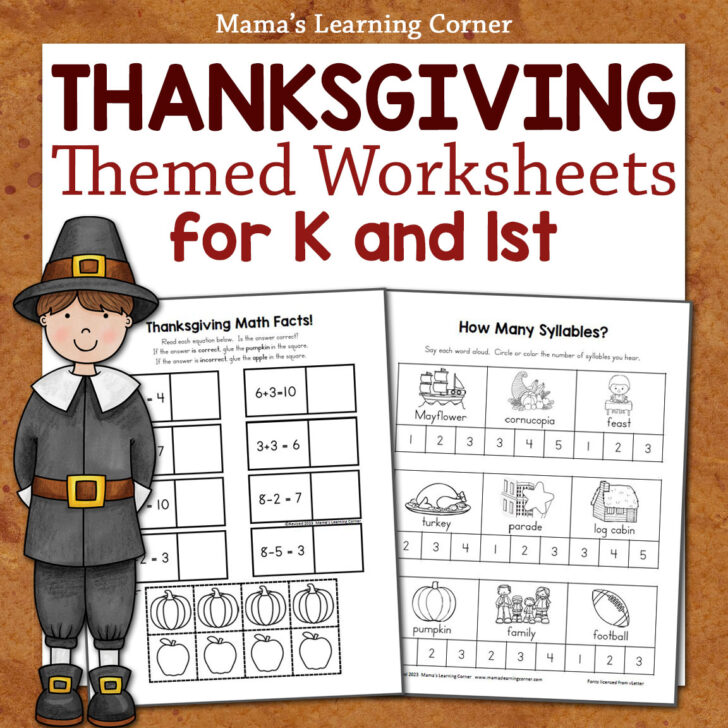 Thanksgiving Worksheet 1st Grade
