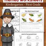 Thanksgiving Worksheets For Kindergarten And First Grade (Free Within Thanksgiving Language Worksheets