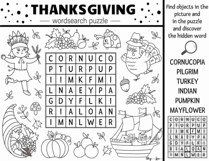 Thanksgiving Word Search Super Teacher Worksheets