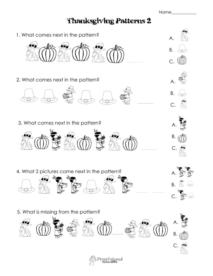 Free Thanksgiving Worksheets For 4th Graders