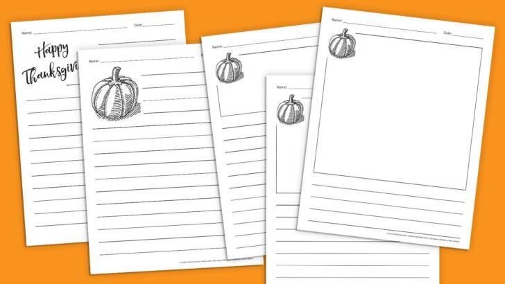Thanksgiving Writing Worksheets