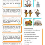 The First Thanksgiving Reading For D…: English Esl Worksheets Pdf In First Thanksgiving Reading Comprehension Worksheet