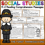 The First Thanksgiving Social Studies Reading Comprehension Throughout Thanksgiving Social Studies Worksheets