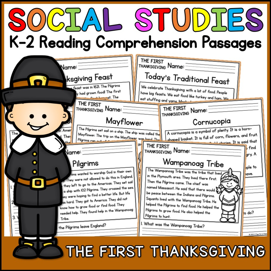 the first thanksgiving social studies reading comprehension throughout thanksgiving social studies worksheets The First Thanksgiving Social Studies Reading Comprehension throughout Thanksgiving Social Studies Worksheets