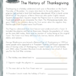 The History Of Thanksgiving Worksheet With Regard To The Real Story Of Thanksgiving History Channel Worksheet