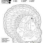 Turkey Colornumber Worksheets — #Teachkyag With Regard To Thanksgiving Turkey Worksheets