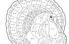 Turkey Colornumber Worksheets — #Teachkyag with regard to Thanksgiving Turkey Worksheets
